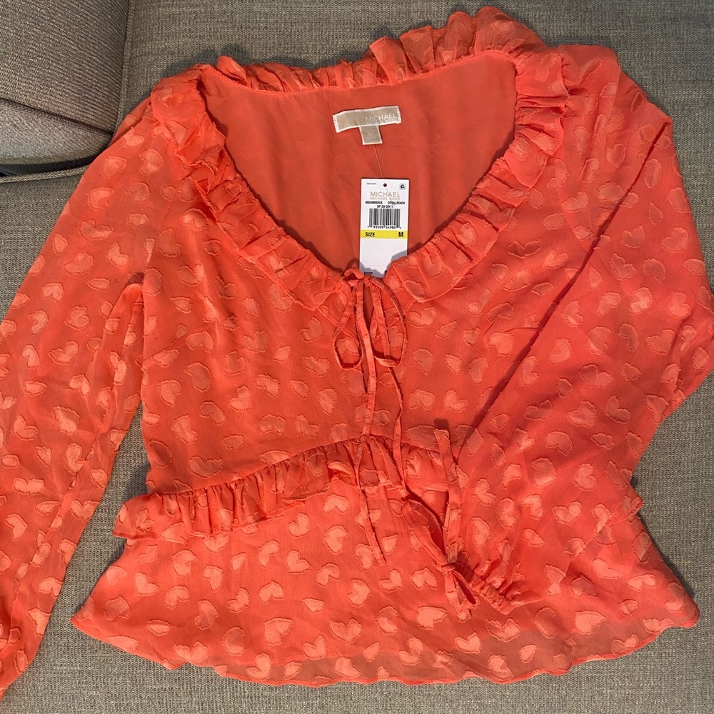 🔥PRICE FIRM🔥 Michael Kors Coral Top